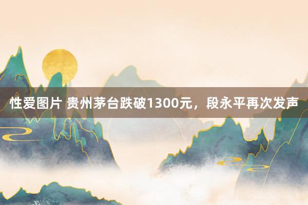 性爱图片 贵州茅台跌破1300元，段永平再次发声