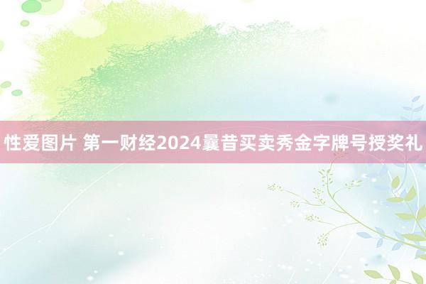 性爱图片 第一财经2024曩昔买卖秀金字牌号授奖礼