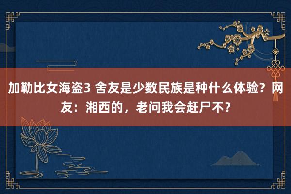 加勒比女海盗3 舍友是少数民族是种什么体验？网友：湘西的，老问我会赶尸不？