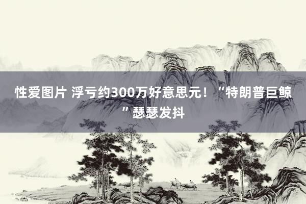 性爱图片 浮亏约300万好意思元！“特朗普巨鲸”瑟瑟发抖