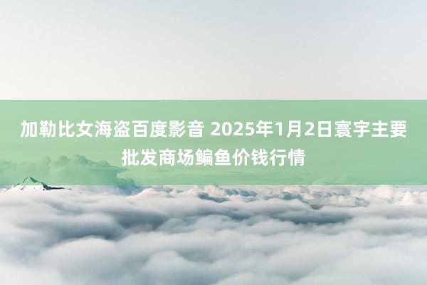 加勒比女海盗百度影音 2025年1月2日寰宇主要批发商场鳊鱼价钱行情