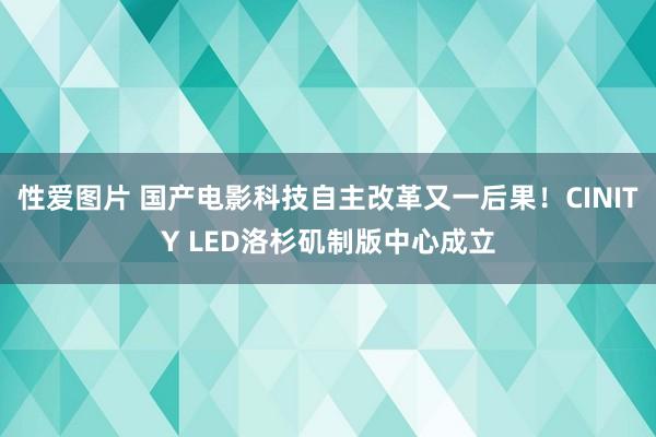 性爱图片 国产电影科技自主改革又一后果！CINITY LED洛杉矶制版中心成立