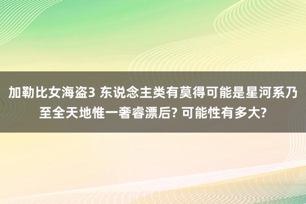 加勒比女海盗3 东说念主类有莫得可能是星河系乃至全天地惟一奢睿漂后? 可能性有多大?